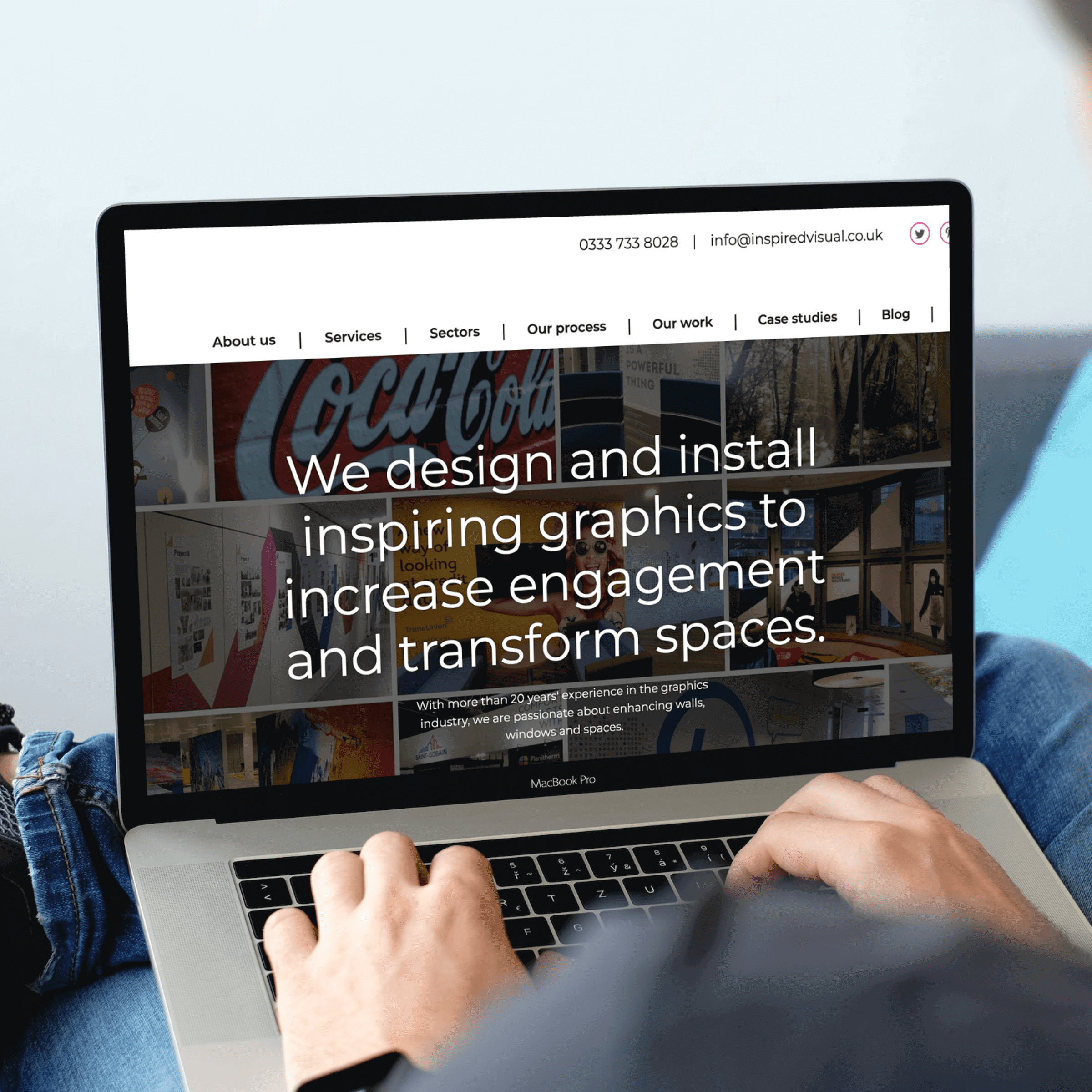 WordPress website layout - inspired visual