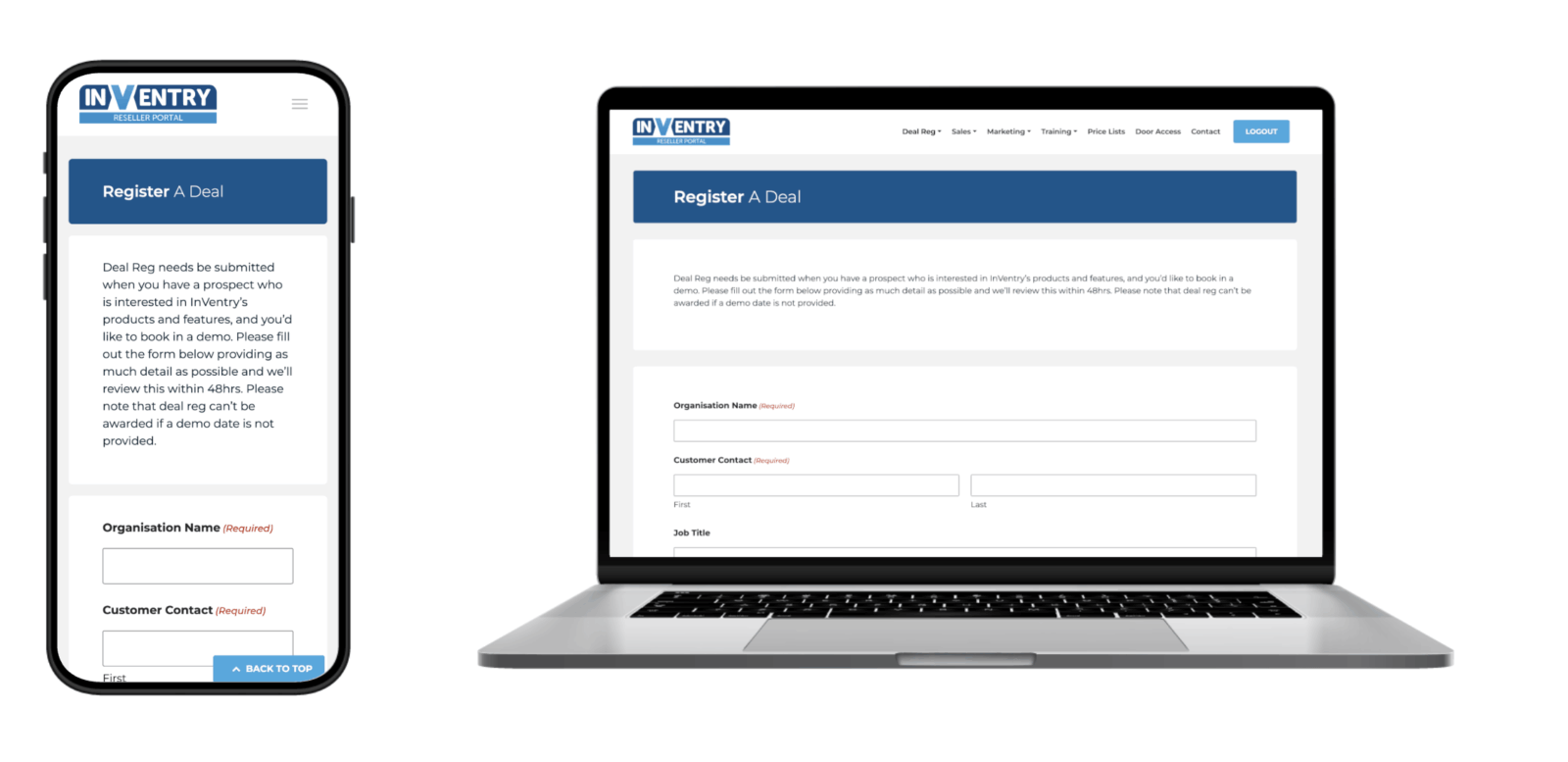 Inventry Reseller Portal